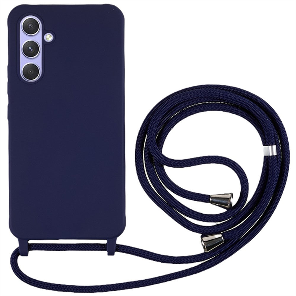 For Samsung Galaxy S26+ Case TPU Soft Shockproof Phone Cover with Adjustable Lanyard