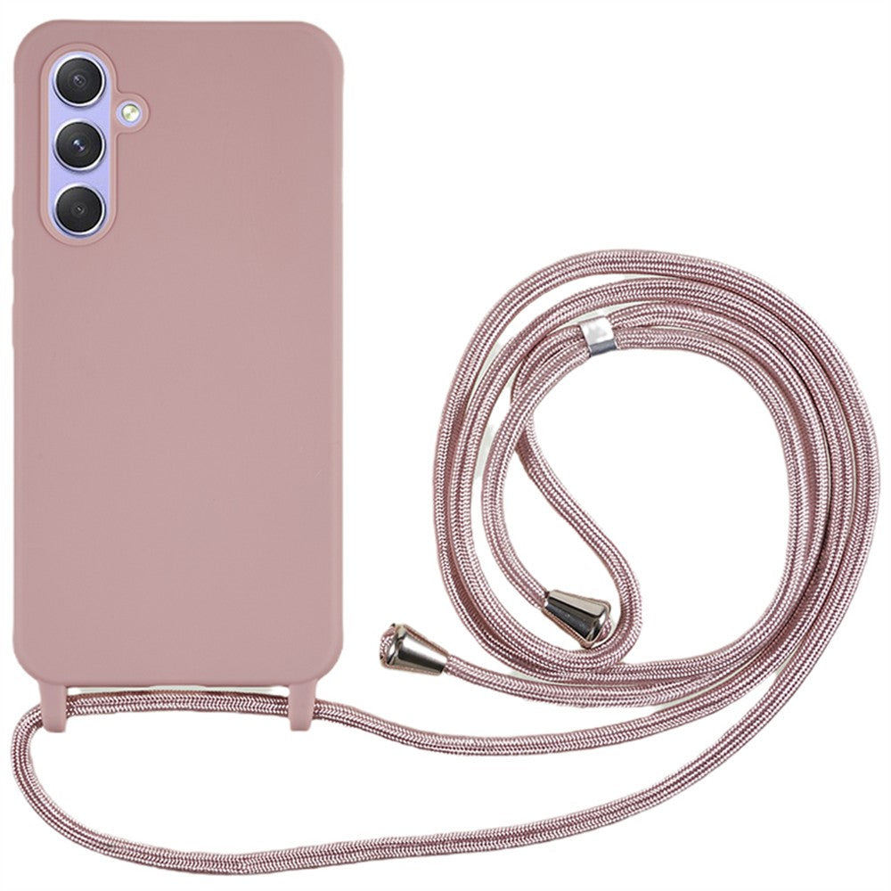 For Samsung Galaxy S26+ Case TPU Soft Shockproof Phone Cover with Adjustable Lanyard