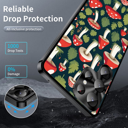 For Samsung Galaxy S25 Ultra Magnetic Case Mushroom Forest Pattern PC TPU Phone Cover with Lens Film