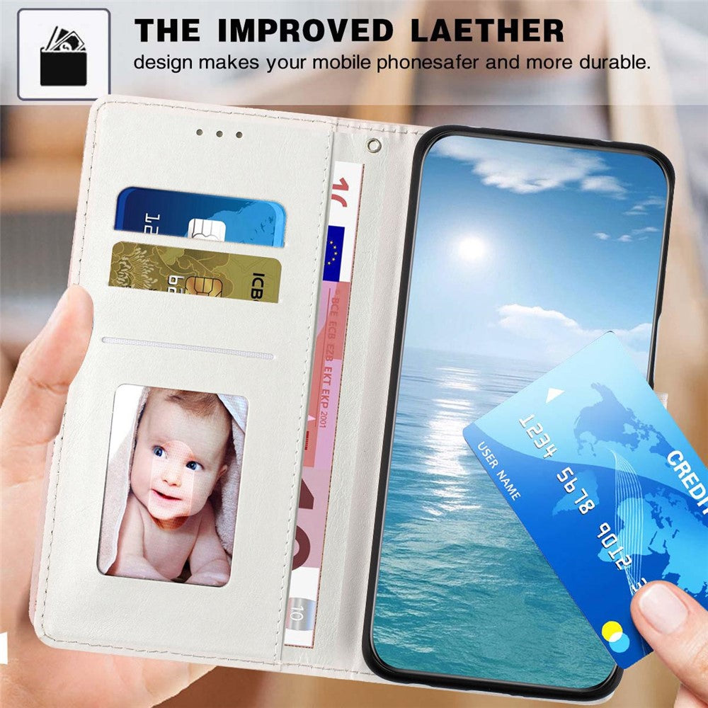 For Samsung Galaxy S26+ Wallet Case Pattern Printing PU Leather Stand Flip Phone Cover with Wrist Strap