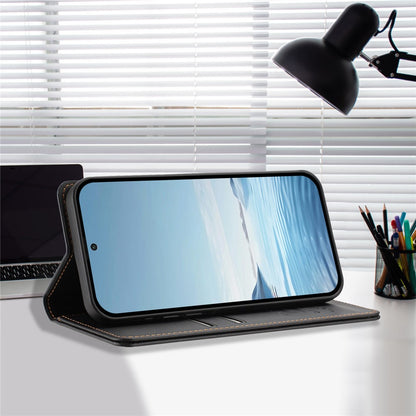For iPhone 17e / 16e Leather Wallet Case Magnetic Closure RFID Blocking Phone Cover
