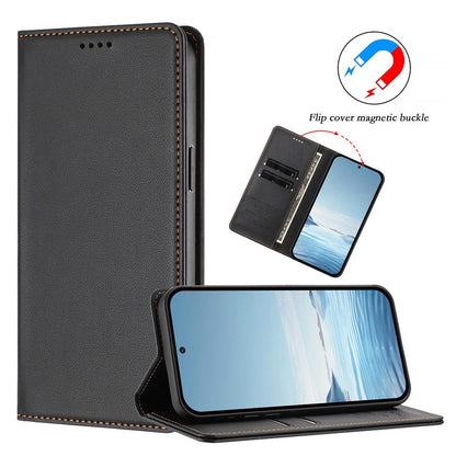 For iPhone 17e / 16e Leather Wallet Case Magnetic Closure RFID Blocking Phone Cover