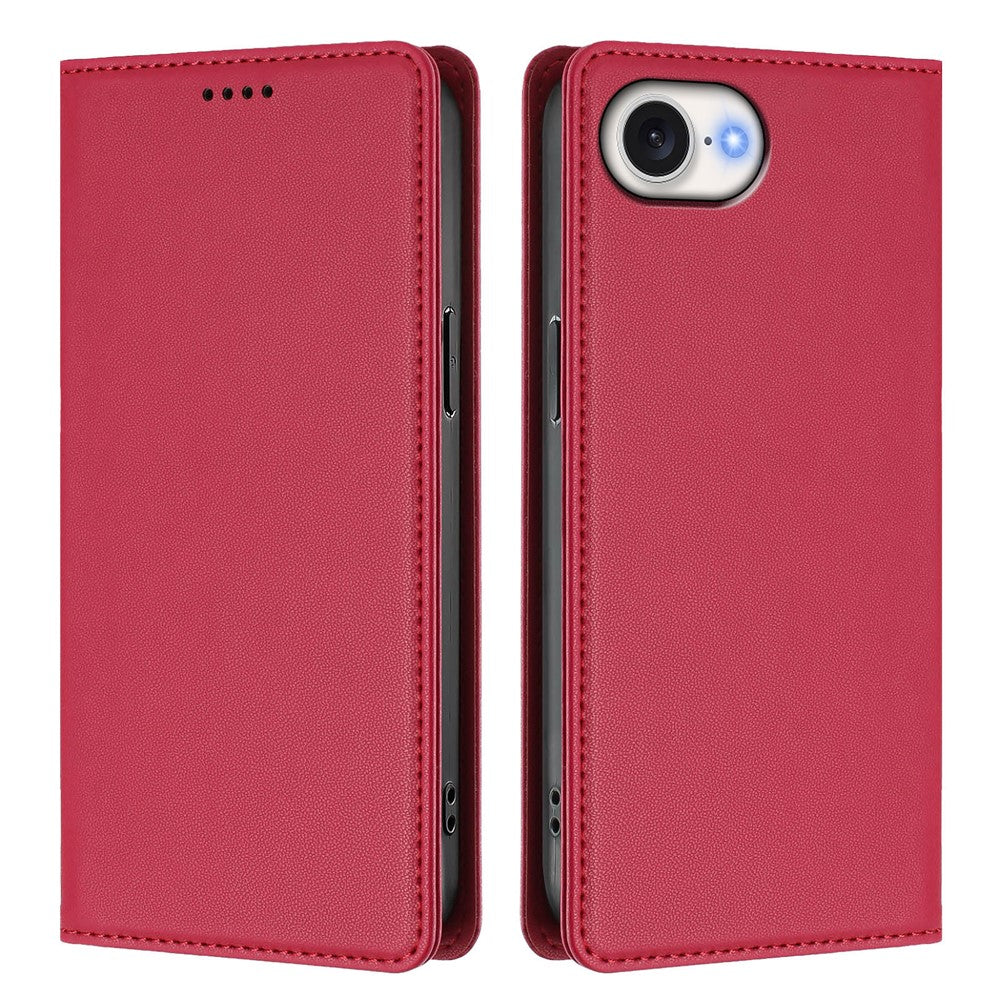 For iPhone 17e / 16e Leather Wallet Case Magnetic Closure RFID Blocking Phone Cover