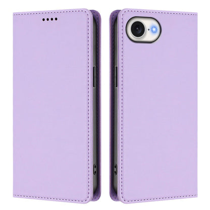 For iPhone 17e / 16e Leather Wallet Case Magnetic Closure RFID Blocking Phone Cover