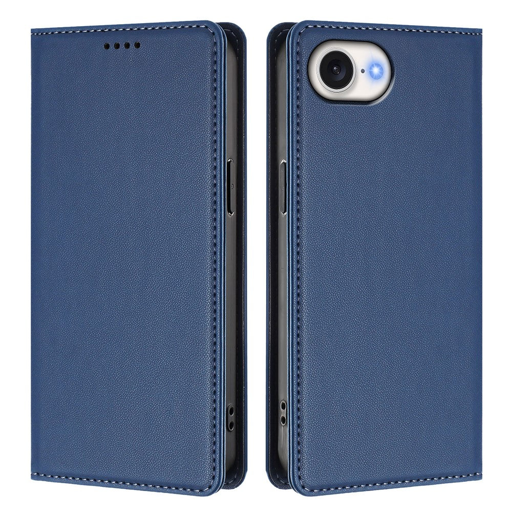For iPhone 17e / 16e Leather Wallet Case Magnetic Closure RFID Blocking Phone Cover