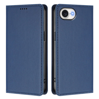 For iPhone 17e / 16e Leather Wallet Case Magnetic Closure RFID Blocking Phone Cover