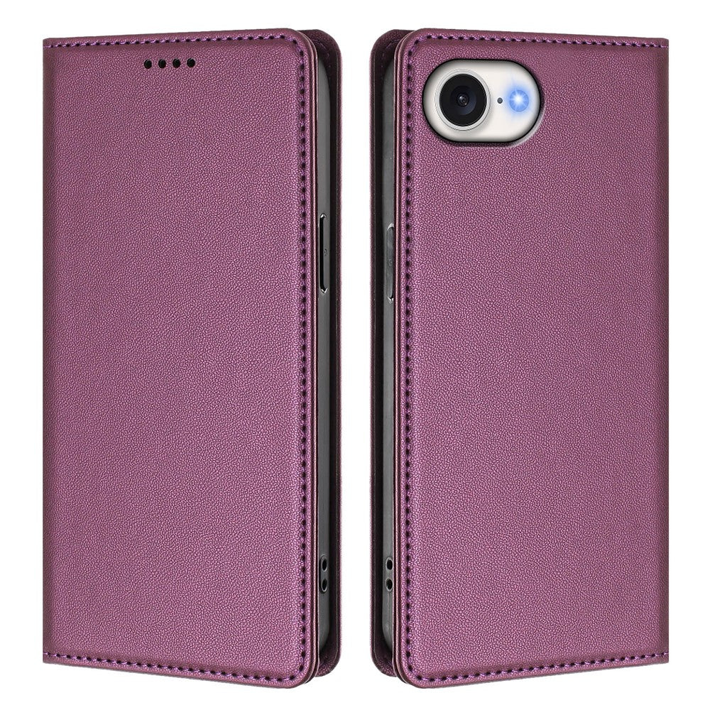 For iPhone 17e / 16e Leather Wallet Case Magnetic Closure RFID Blocking Phone Cover