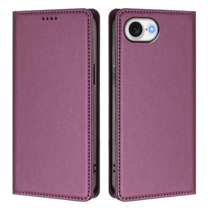 For iPhone 17e / 16e Leather Wallet Case Magnetic Closure RFID Blocking Phone Cover