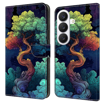 For Samsung Galaxy S26+ Wallet Stand Case Pattern Printing Leather Phone Cover