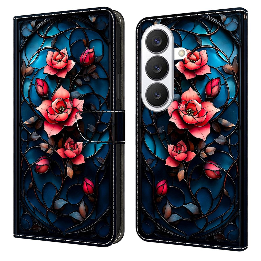 For Samsung Galaxy S26+ Wallet Stand Case Pattern Printing Leather Phone Cover