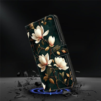 For iPhone 17e / 16e Wallet Stand Case Pattern Printing Leather Phone Cover
