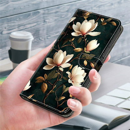 For iPhone 17e / 16e Wallet Stand Case Pattern Printing Leather Phone Cover