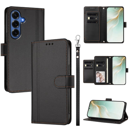 For Samsung Galaxy S26+ Case 9 Card Slots PU Leather Flip Wallet Phone Cover with Hand Strap