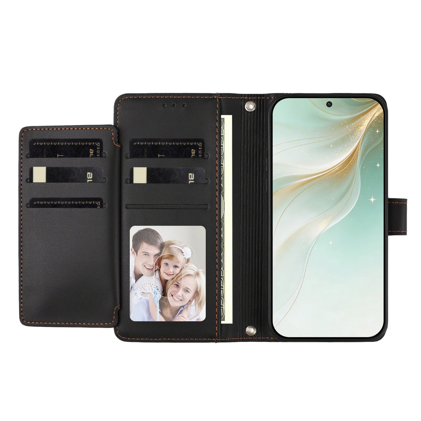 For Samsung Galaxy S26+ Case 9 Card Slots PU Leather Flip Wallet Phone Cover with Hand Strap