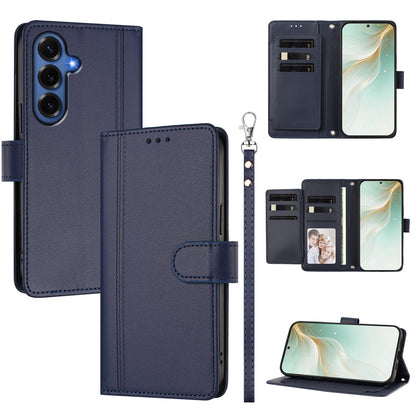 For Samsung Galaxy S26+ Case 9 Card Slots PU Leather Flip Wallet Phone Cover with Hand Strap