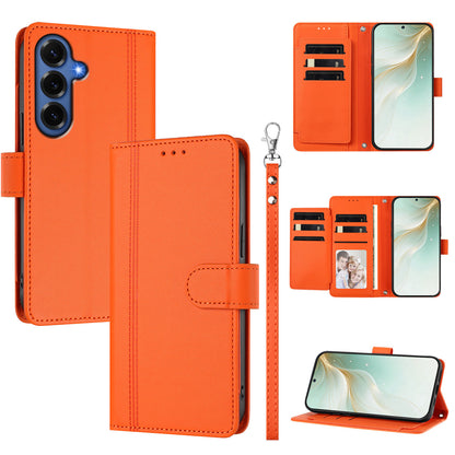 For Samsung Galaxy S26+ Case 9 Card Slots PU Leather Flip Wallet Phone Cover with Hand Strap