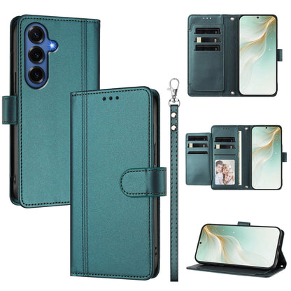 For Samsung Galaxy S26+ Case 9 Card Slots PU Leather Flip Wallet Phone Cover with Hand Strap