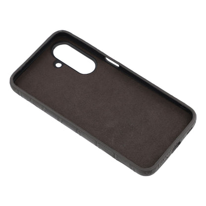 For Samsung Galaxy S26+ Case Crocodile Pattern PU Leather Coated PC+TPU Protective Cover