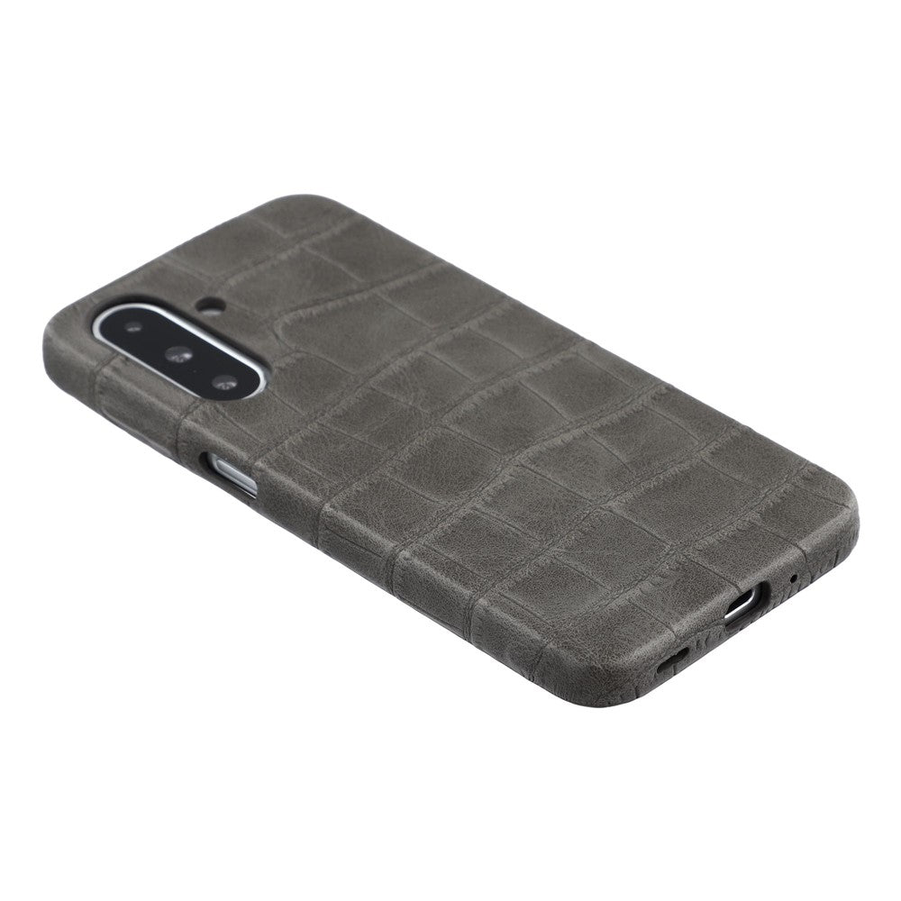 For Samsung Galaxy S26+ Case Crocodile Pattern PU Leather Coated PC+TPU Protective Cover