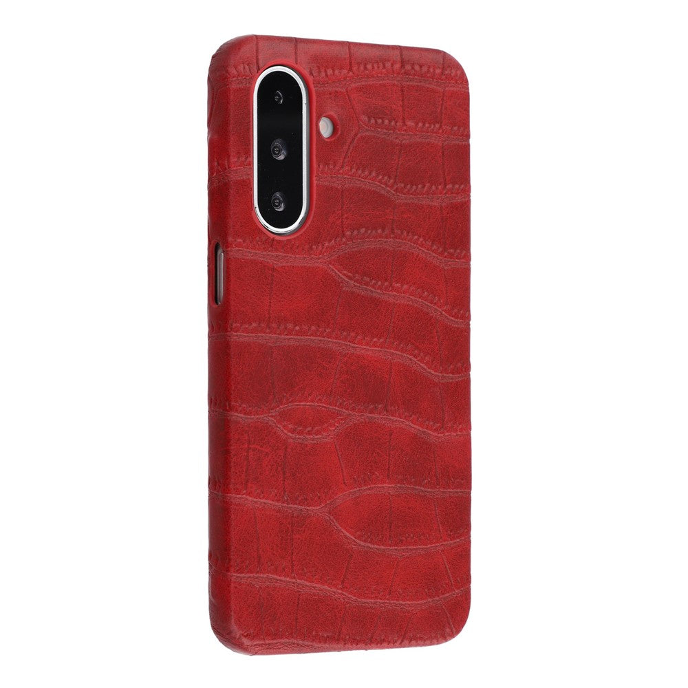 For Samsung Galaxy S26+ Case Crocodile Pattern PU Leather Coated PC+TPU Protective Cover