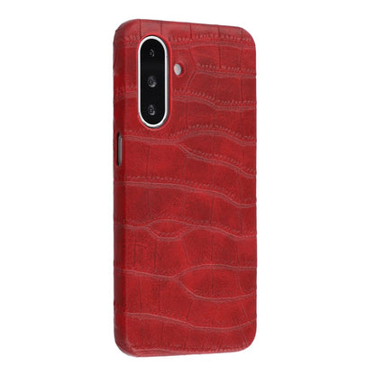 For Samsung Galaxy S26+ Case Crocodile Pattern PU Leather Coated PC+TPU Protective Cover
