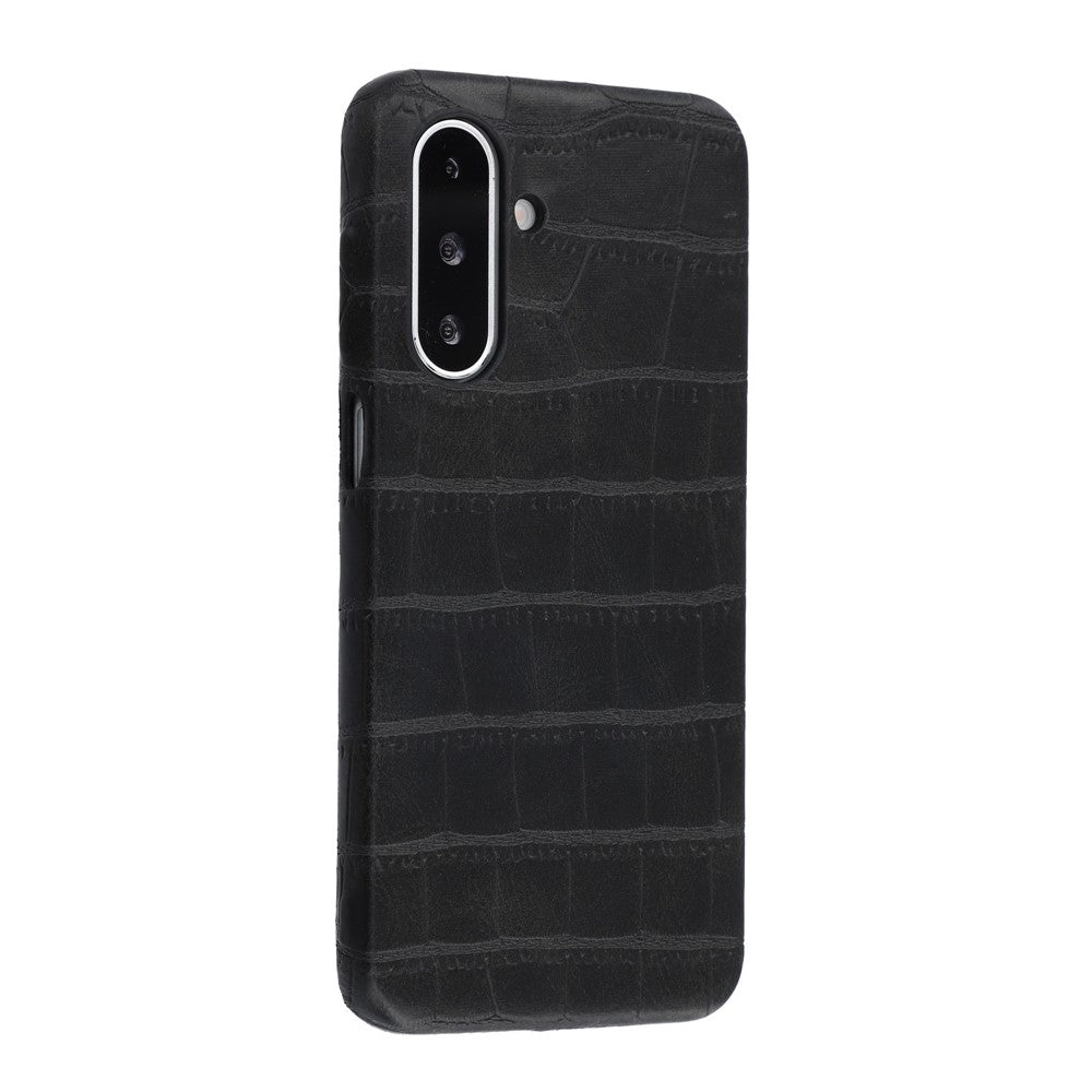 For Samsung Galaxy S26+ Case Crocodile Pattern PU Leather Coated PC+TPU Protective Cover