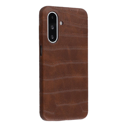 For Samsung Galaxy S26+ Case Crocodile Pattern PU Leather Coated PC+TPU Protective Cover