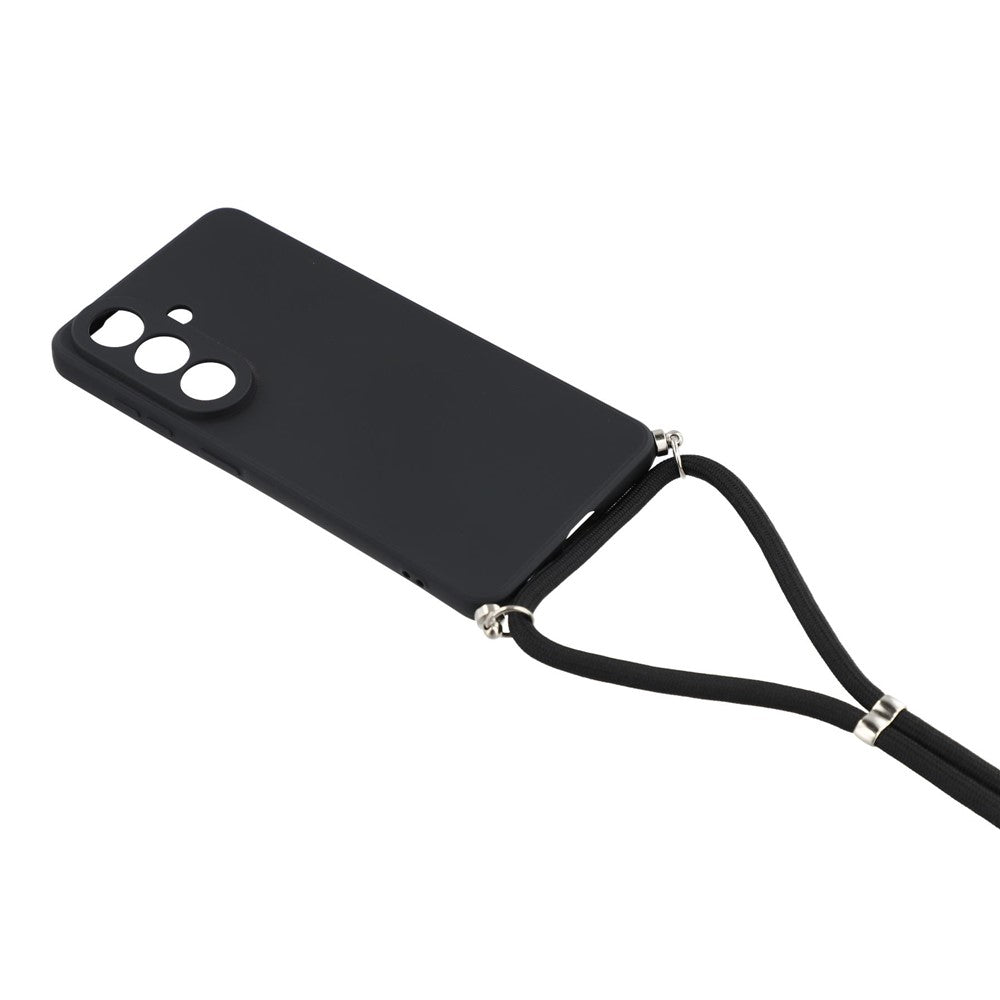 For Samsung Galaxy S26+ Case Flexible TPU Fiber Lining Anti-Shock Crossbody Phone Cover