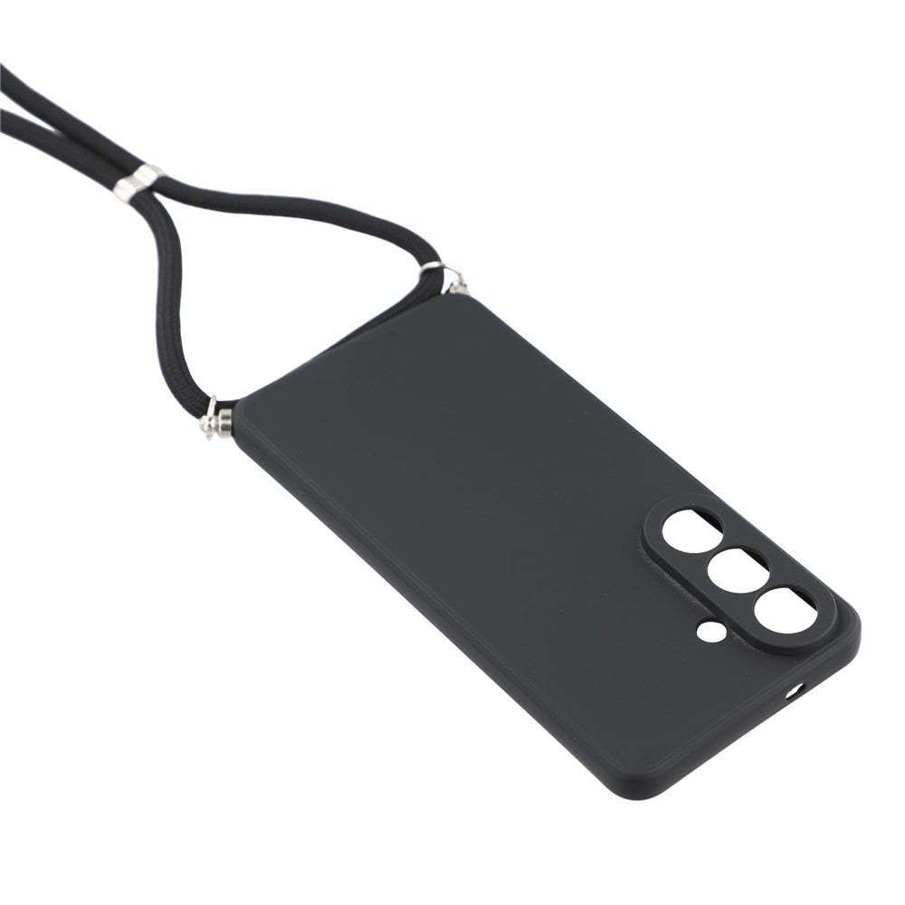 For Samsung Galaxy S26+ Case Flexible TPU Fiber Lining Anti-Shock Crossbody Phone Cover