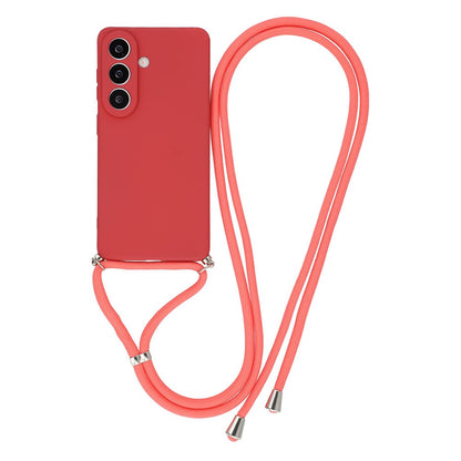 For Samsung Galaxy S26+ Case Flexible TPU Fiber Lining Anti-Shock Crossbody Phone Cover