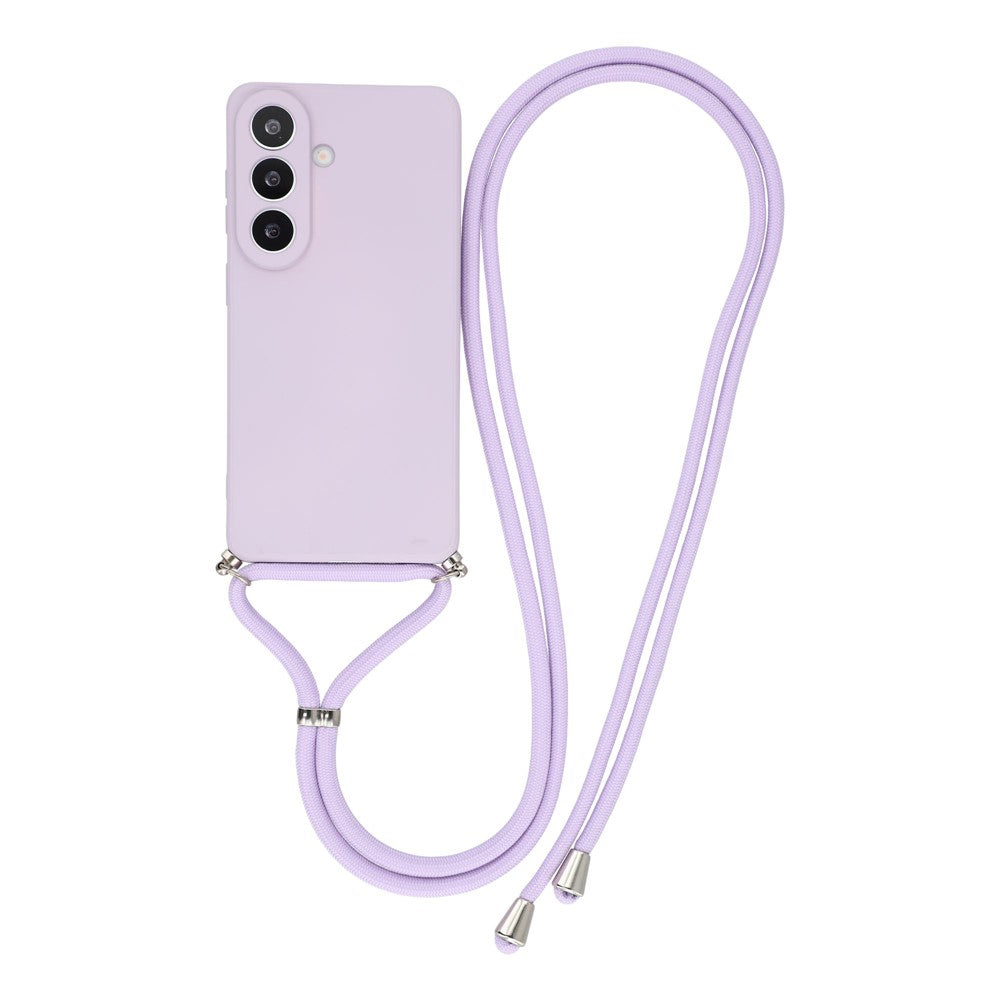 For Samsung Galaxy S26+ Case Flexible TPU Fiber Lining Anti-Shock Crossbody Phone Cover