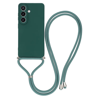 For Samsung Galaxy S26+ Case Flexible TPU Fiber Lining Anti-Shock Crossbody Phone Cover