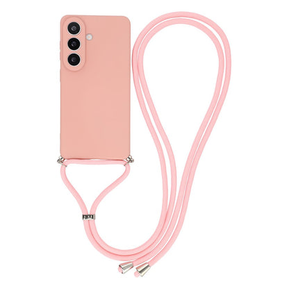 For Samsung Galaxy S26+ Case Flexible TPU Fiber Lining Anti-Shock Crossbody Phone Cover