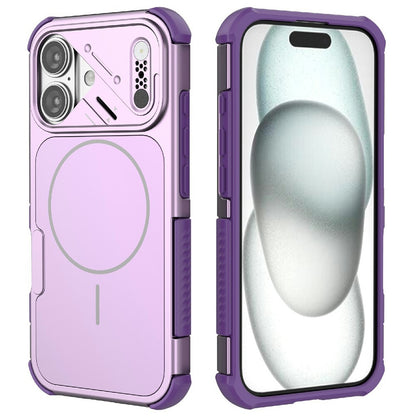 For iPhone 16 Case Shockproof Airbag PC+TPU Phone Cover Compatible with MagSafe