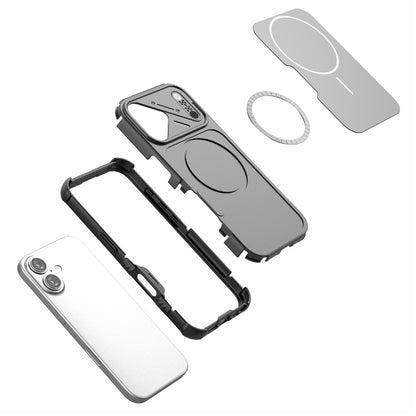 For iPhone 16 Case Shockproof Airbag PC+TPU Phone Cover Compatible with MagSafe