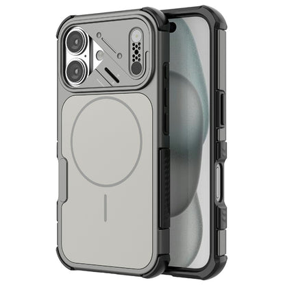 For iPhone 16 Case Shockproof Airbag PC+TPU Phone Cover Compatible with MagSafe