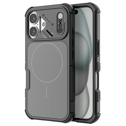 For iPhone 16 Case Shockproof Airbag PC+TPU Phone Cover Compatible with MagSafe