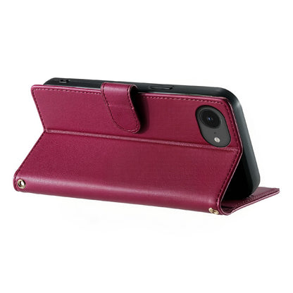 For iPhone 17e / 16e Case Adorable Cat Pattern PU Leather Wallet Phone Cover with Wrist Strap
