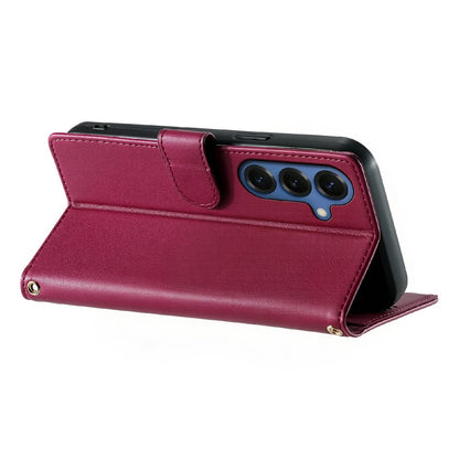 For Samsung Galaxy S26+ Case Adorable Cat Pattern PU Leather Wallet Phone Cover with Wrist Strap