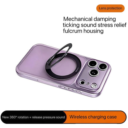 For iPhone 17 Pro Max Case Magnetic Ring Kicktand Shockproof TPU Phone Cover