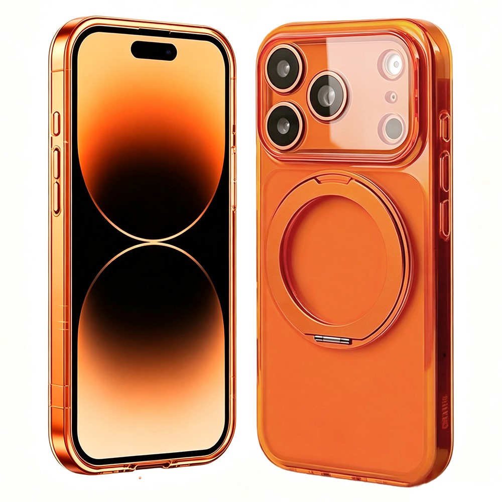 For iPhone 17 Pro Max Case Magnetic Ring Kicktand Shockproof TPU Phone Cover