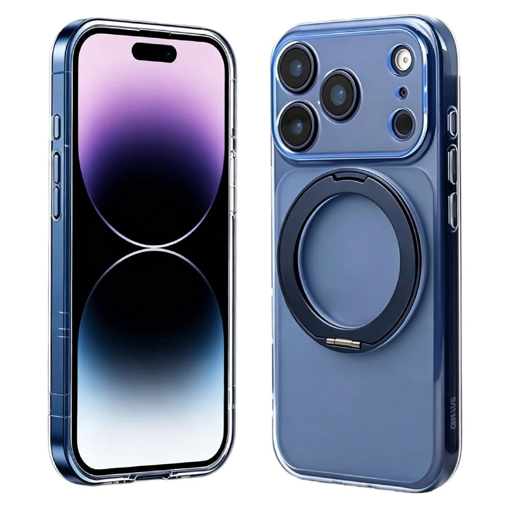 For iPhone 17 Pro Max Case Magnetic Ring Kicktand Shockproof TPU Phone Cover