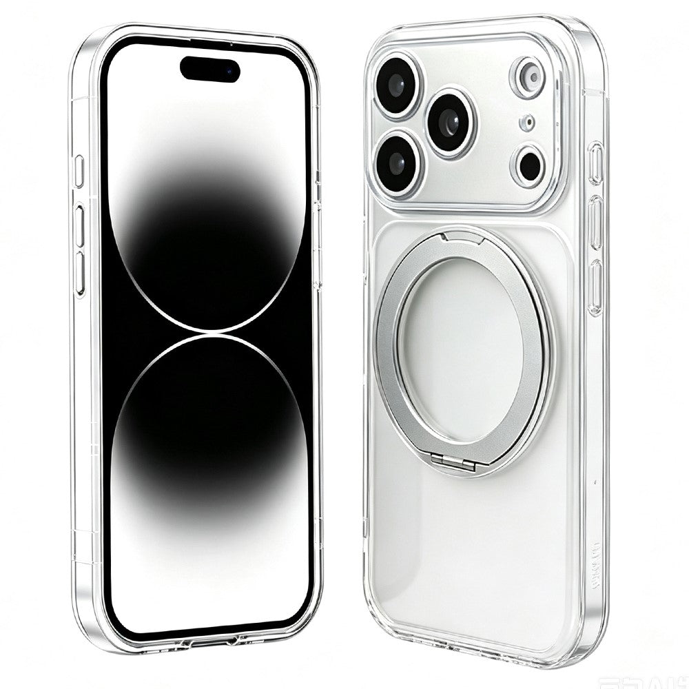 For iPhone 17 Pro Max Case Magnetic Ring Kicktand Shockproof TPU Phone Cover
