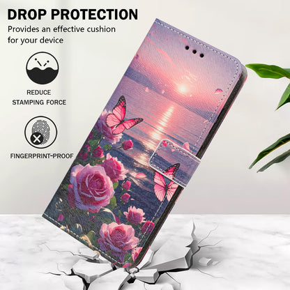 For Samsung Galaxy S26+ Case Pattern Printing PU Leather Flip Wallet Phone Cover with Wrist Strap