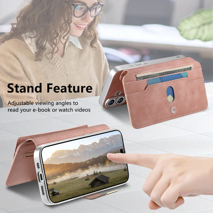 For Samsung Galaxy S26+ Leather Case  Cross Texture Detachable Magnetic Phone Cover Wallet Stand