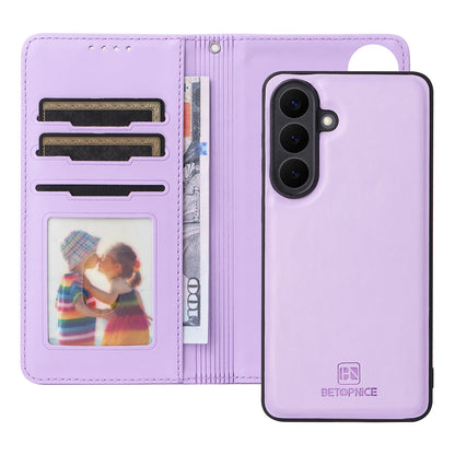 BETOPNICE for Samsung Galaxy S26+ Magnetic Case  Detachable PU Leather Phone Cover with Strap
