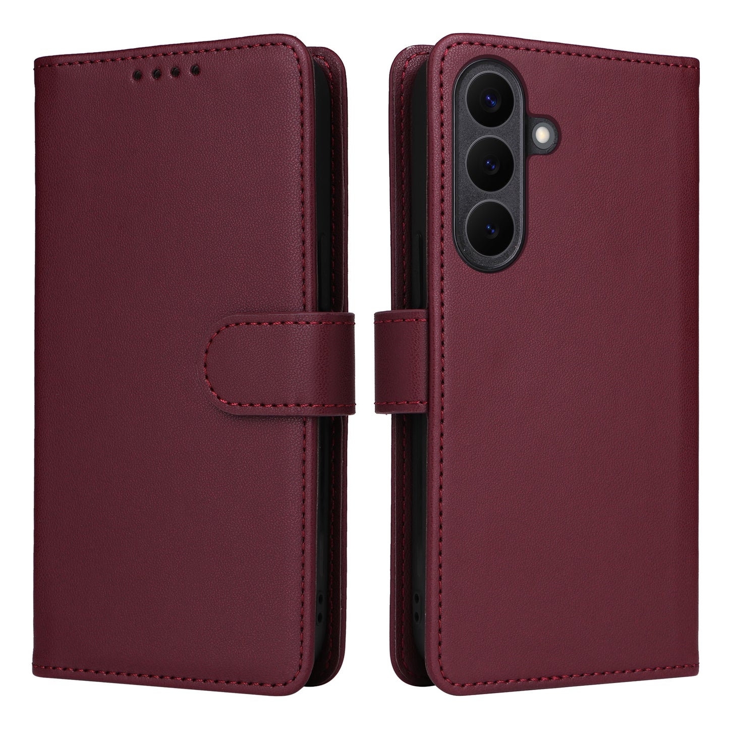 BETOPNICE for Samsung Galaxy S26+ Magnetic Case  Detachable PU Leather Phone Cover with Strap