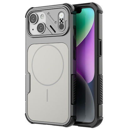 For iPhone 15 Case Shockproof Airbag PC+TPU Phone Cover Compatible with MagSafe