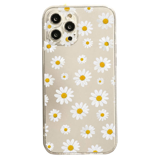 For iPhone 17e / 16e Case Daisy Pattern Clear TPU Phone Back Cover