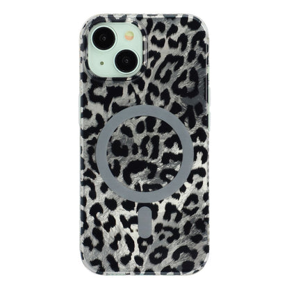 For iPhone 14 / 13 Case Compatible with MagSafe IMD Leopard Print TPU PC Phone Cover